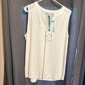 41 Hawthorn Cream Sleeveless Tank Top Relaxed Fit